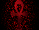 picture of
a blood spattered ankh