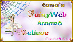 Tara's Fairy Web Award - Believe
