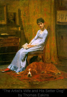 The Artist's Wife and His Setter Dog